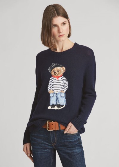 Sueter Ralph Lauren Mujer Azul Marino - Marseille Polo Bear - JGDBS6823